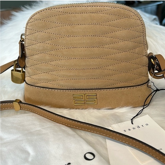 Sandro Paris Thelma Small Suede Bag NWT - Picture 5 of 16